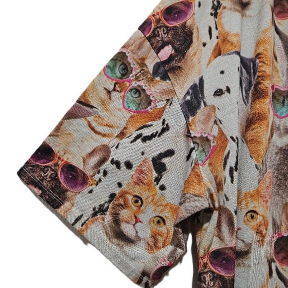 HALLOWEEN CAT & PUG PJ COSTUME WITH SUN GLASSES - Picture 5 of 6